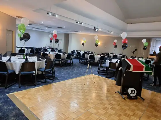 Hall decorated for the UKACA dinner