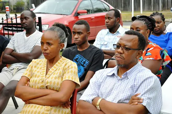 UKACA members at an early community meeting